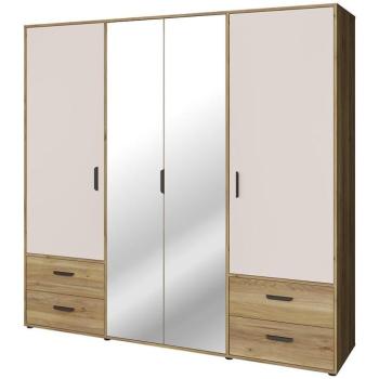 Szekrény Mokkaro  Moks845-M802  2d2lud4sz Homok/Tölgy Mauvella kép