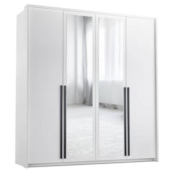 Szekrény Naomi 210 Fehér/ Tükör kép