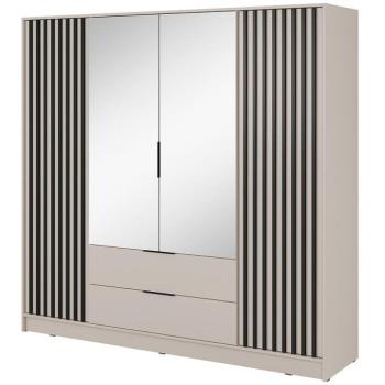 Szekrény Nelly 4d tükör Kasmír/fekete pop kép