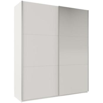 Szekrény  Rodos 200 fehér/tükör kép