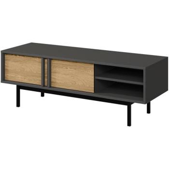 Szekrény RTV 120 Alsy 10 Olajozott tölgy/Antracit kép