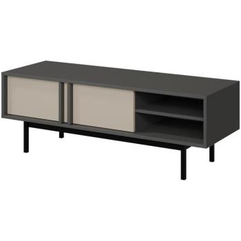 Szekrény RTV 120 Alsy 10 Világos bézs/Antracit kép