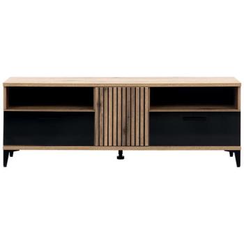 Szekrény RTV Aris As01 Tölgy/Fekete kép