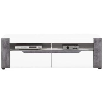Szekrény RTV Brando B01 Fehér/Beton kép