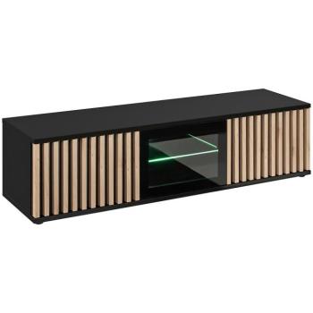 Szekrény RTV Cameron  ZHJ CM fekete/hickory jackson kép