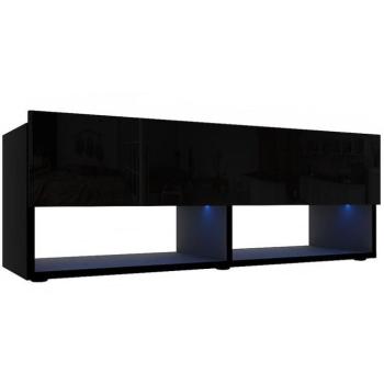 Szekrény RTV Izumi 105 BL fekete mat/fényes kép