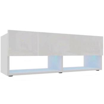 Szekrény RTV Izumi 105 WH fehér mat/fényes kép