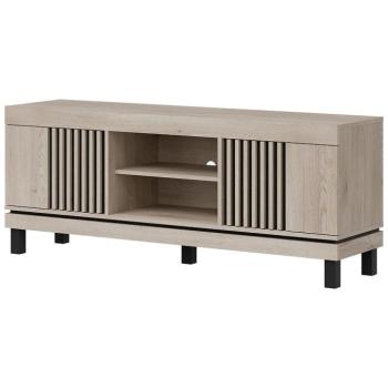 Szekrény RTV Mati Mi01 Tölgy Crem/Fekete kép