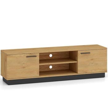 Szekrény RTV MODESTO 06 tölgy/fekete kép