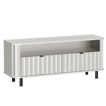 Szekrény RTV Novado 6nv 140 Klasszikus fehér kép