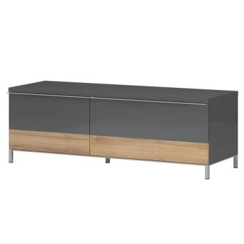 Szekrény RTV Onyx TV130-1K1F/ON anthracite/pacific walnut kép