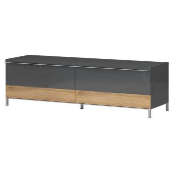 Szekrény RTV Onyx TV150-2F/ON anthracite/pacific walnut kép