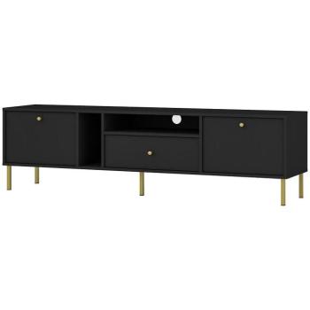 Szekrény RTV Tokyo 2 2K 1S fekete grafit 313 kép