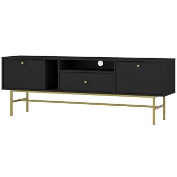 Szekrény RTV Tokyo 3 2K 1S fekete grafit 313 kép