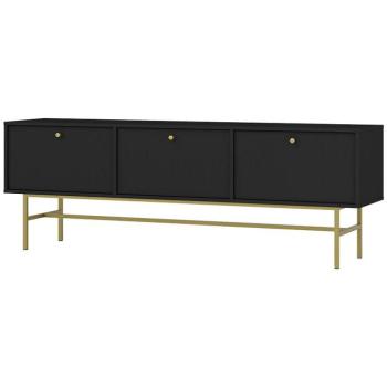 Szekrény RTV Tokyo 3 3K fekete grafit 303 kép