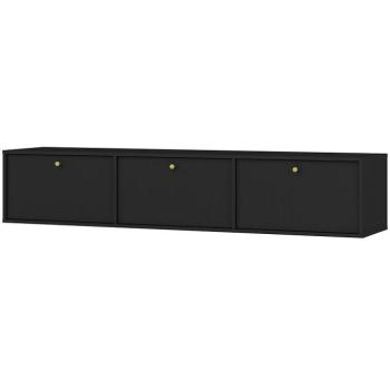 Szekrény RTV Tokyo 4 3K fekete grafit 303 kép