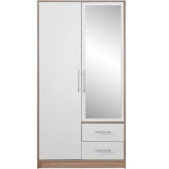 Szekrény Smart SRl3 100 cm tölgy sonoma/fehér kép