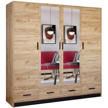 Szekrény Sophie 200 craft/fekete kép