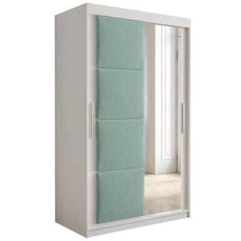 Szekrény Tapi 120 Fehér/Pisztácia kép