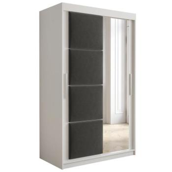 Szekrény Tapi 120 Fehér/szürke kép