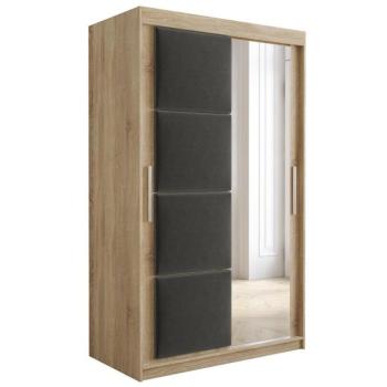 Szekrény Tapi 120 tölgy Sonoma/szürke kép