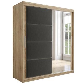 Szekrény Tapi 180 tölgy Sonoma/szürke kép