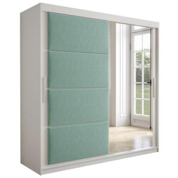 Szekrény Tapi 200 Fehér/Pisztácia kép