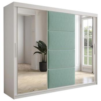 Szekrény Tapi 250 Fehér/Pisztácia kép