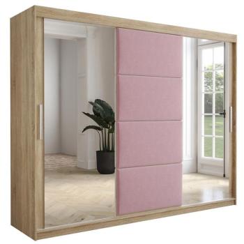 Szekrény Tapi 250 tölgy Sonoma/Rózsaszín kép