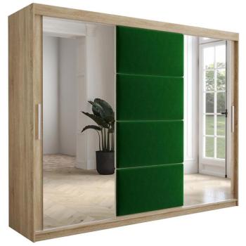 Szekrény Tapi 250 tölgy Sonoma/zöld kép