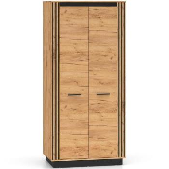 Szekrény Urso 03 tölgy Craft Aranysárga/Fekete kép