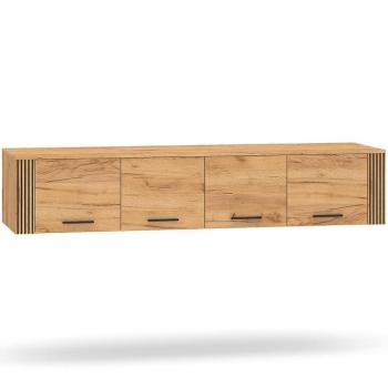 Szekrény Urso 10 4d Tölgy Craft aranysárga/fekete kép