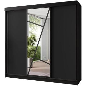 Szekrény Vena 200 fekete + fekete kép