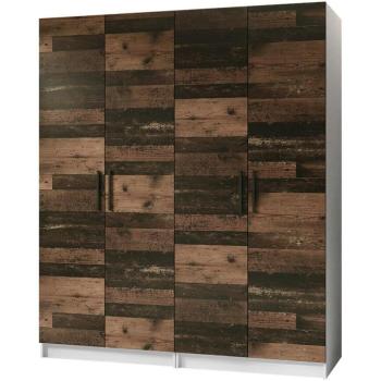 Szekrény X2 Gold 2d Fehér/Old Style kép