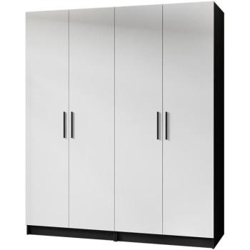 Szekrény X2 Gold 2d Fekete/Fehér kép