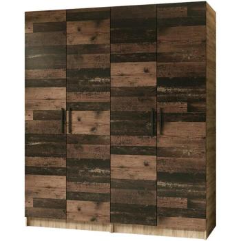 Szekrény X2 Gold 2d Tölgy Craft Aranysárga/Old Style kép