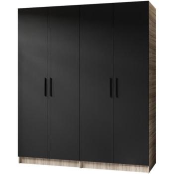 Szekrény X2 Gold 2d Tölgy Sonoma/Fekete kép