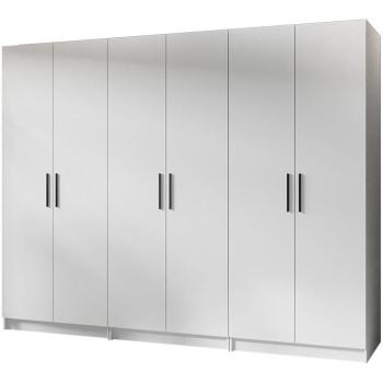 Szekrény X3 Gold 2d Fehér/Fehér kép