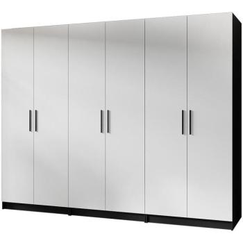 Szekrény X3 Gold 2d Fekete/Fehér kép