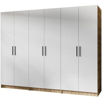 Szekrény X3 Gold 2d Tölgy Craft Aranysárga/Fehér kép