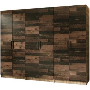 Szekrény X3 Gold 2d Tölgy Craft Aranysárga/Old Style kép