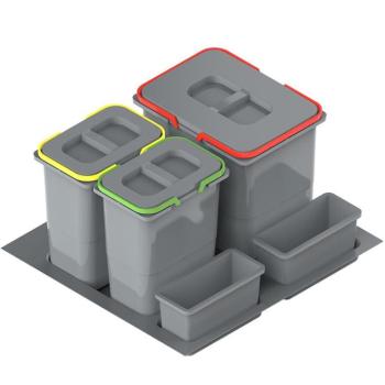 Szemetes  Praktiko 60 (1x20l+2x9l) kép