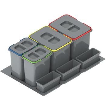 Szemetes Praktiko 80  (2x15L+2x7L) kép