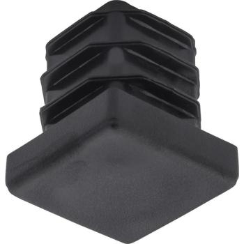 Szögletes csőbetét 15x15 mm fekete (4db) kép