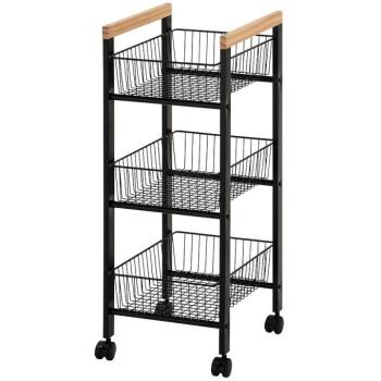 Tárolókosár Gc6010 3 Fekete/Természetes kép