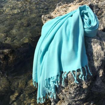 Taşlanmış Fouta (strand törölköző) Menta kép