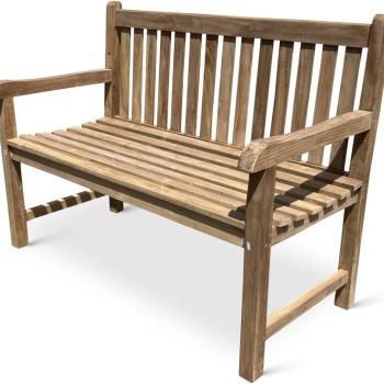 TEXIM Lavice zahradní ROMA, teak 120 cm kép