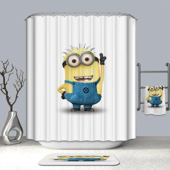 Textil zuhanyfüggöny 180x200 cm, Minion 51 kép