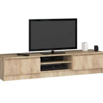 TV állvány 160 cm - Akord Furniture - sonoma tölgy kép