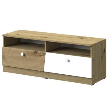 TV asztal Nero 08 két fiókos - Fehér Mat kép